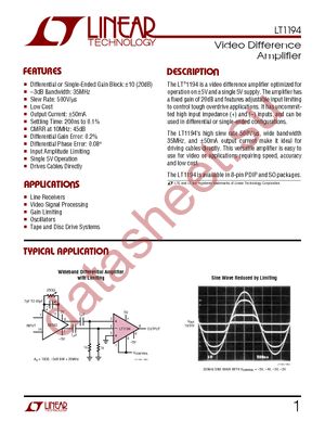 LT1194CJ8 datasheet  